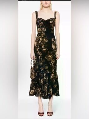 Floral Ruffle Hem Dress